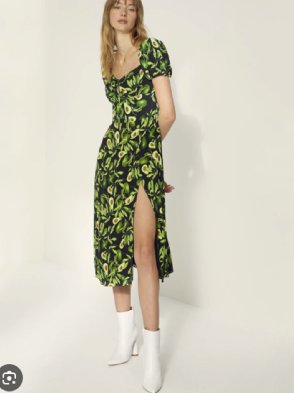 Wilfred Aritizia Avacados Print Pandora Dress, size 2